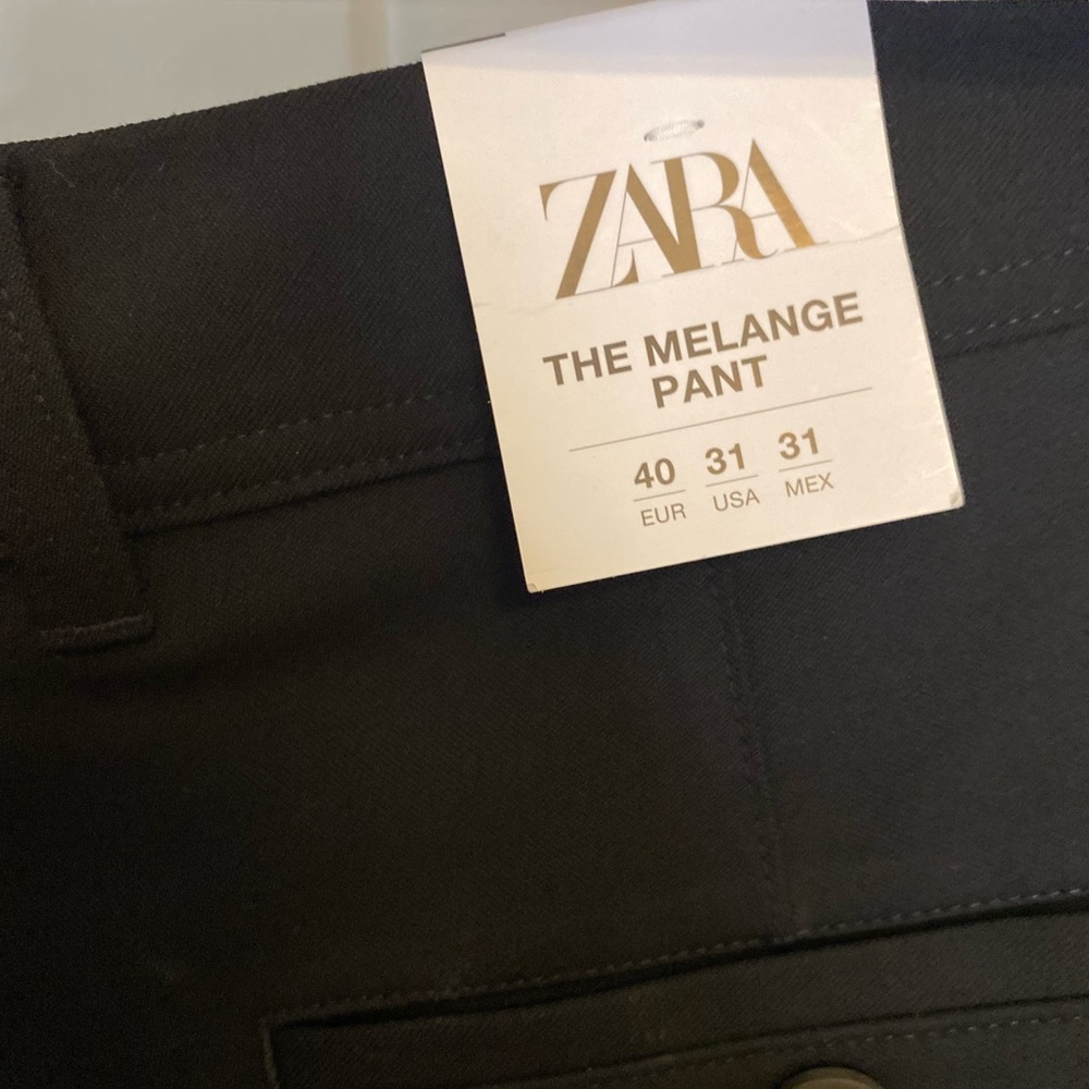 Zara The Men's Melange Pant. 
US Size 31 - EUR 40. Slim-Stretch. NEW WITH TAGS. - Picture 3 of 9